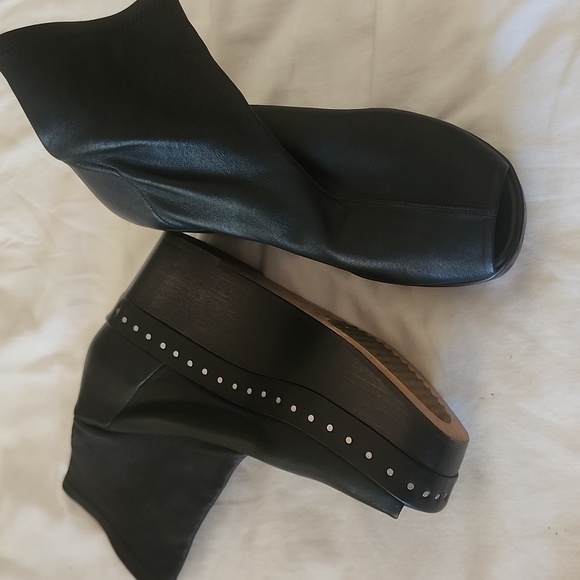 RICK OWENS Black Platform Boots